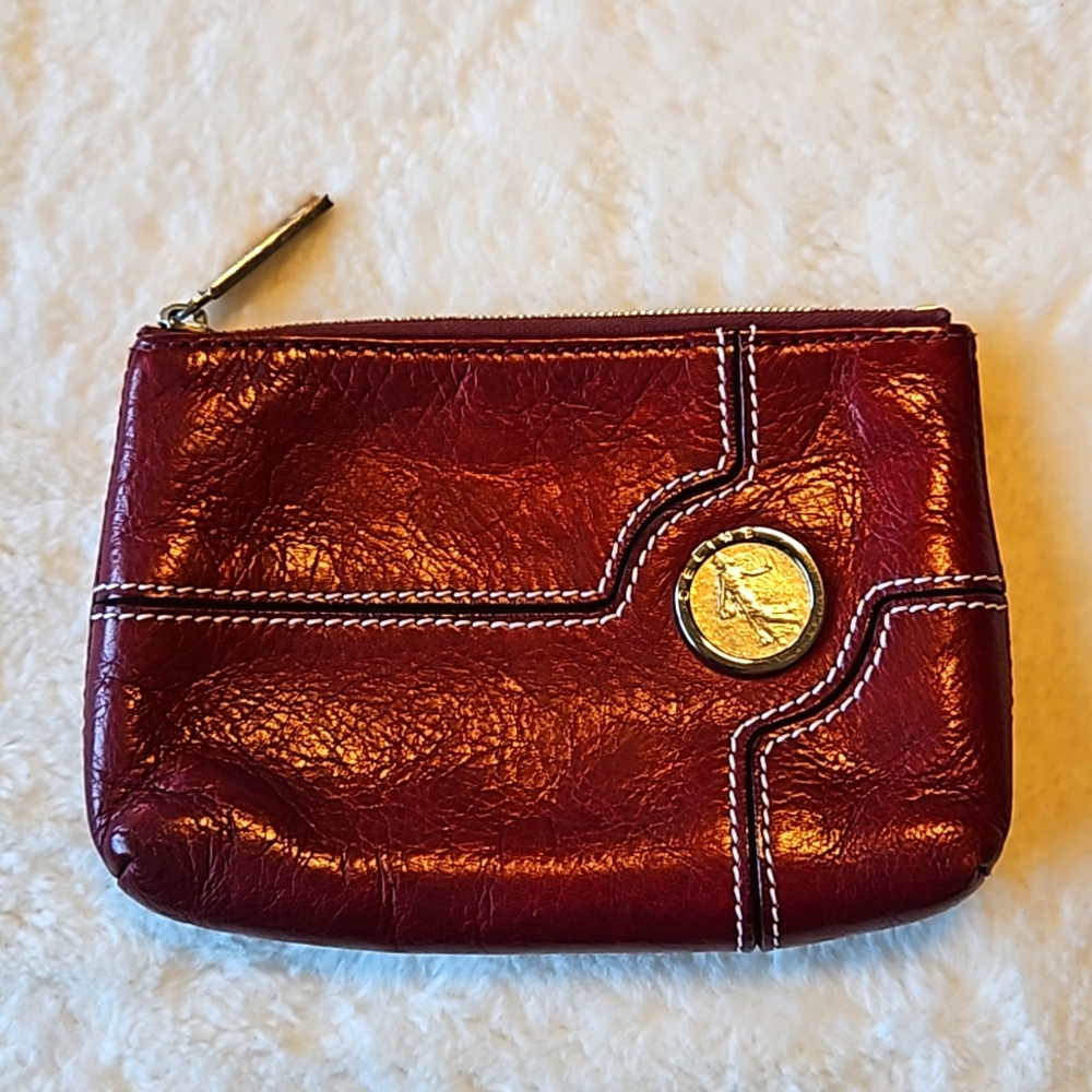 CELINE RARE Coin Vintage Eurodyssey Leather Zip Pouch *EUC*